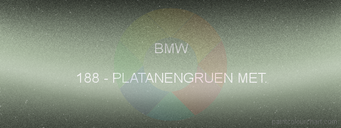 Bmw paint 188 Platanengruen Met.