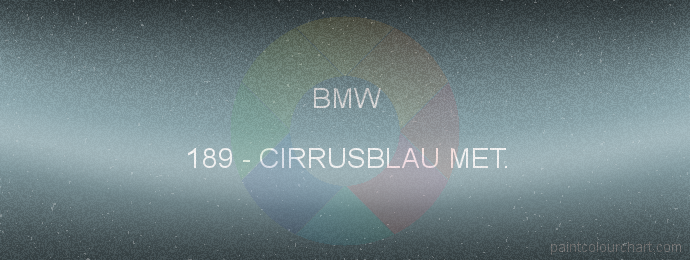 Bmw paint 189 Cirrusblau Met.