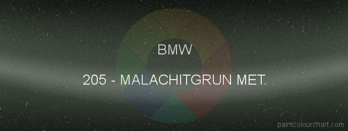 Bmw paint 205 Malachitgrun Met.