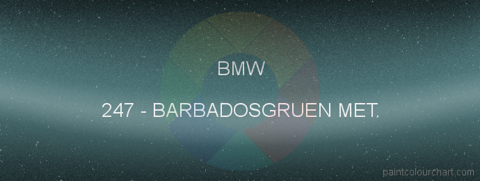 Bmw paint 247 Barbadosgruen Met.