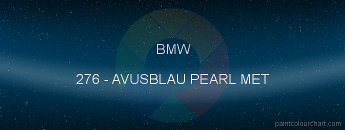 Bmw paint 276 Avusblau Pearl Met