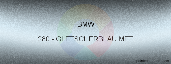 Bmw paint 280 Gletscherblau Met.