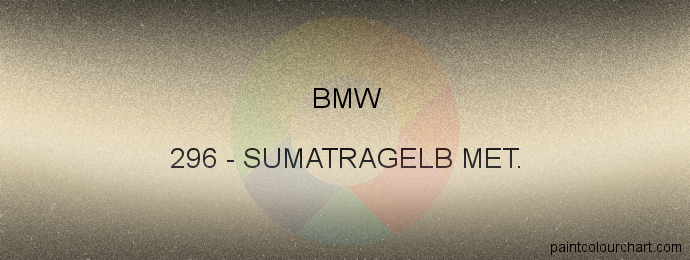 Bmw paint 296 Sumatragelb Met.