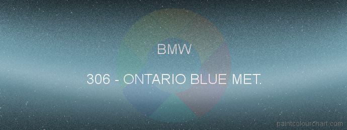 Bmw paint 306 Ontario Blue Met.
