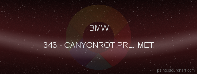 Bmw paint 343 Canyonrot Prl. Met.