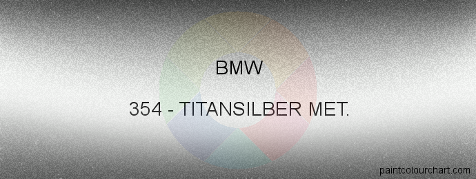 Bmw paint 354 Titansilber Met.
