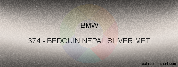 Bmw paint 374 Bedouin Nepal Silver Met.