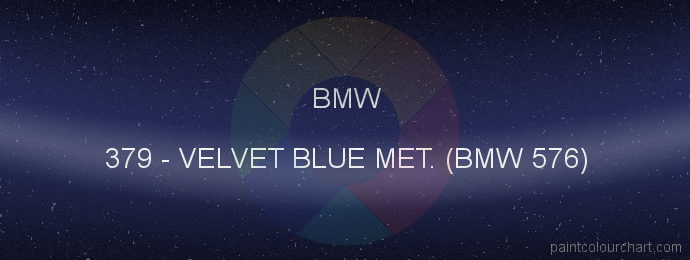 Bmw paint 379 Velvet Blue Met. (bmw 576)