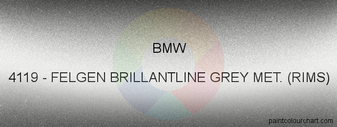 Bmw paint 4119 Felgen Brillantline Grey Met. (rims)