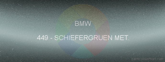 Bmw paint 449 Schiefergruen Met.