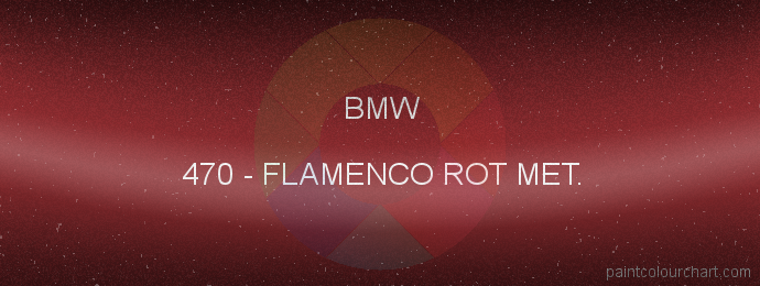 Bmw paint 470 Flamenco Rot Met.