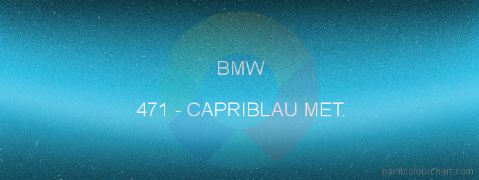 Bmw paint 471 Capriblau Met.