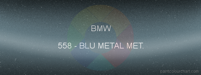 Bmw paint 558 Blu Metal Met.