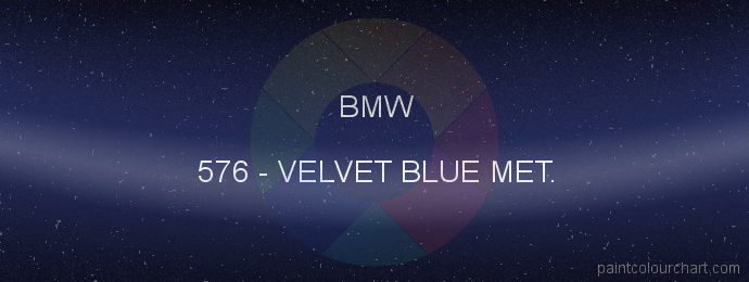 Bmw paint 576 Velvet Blue Met.