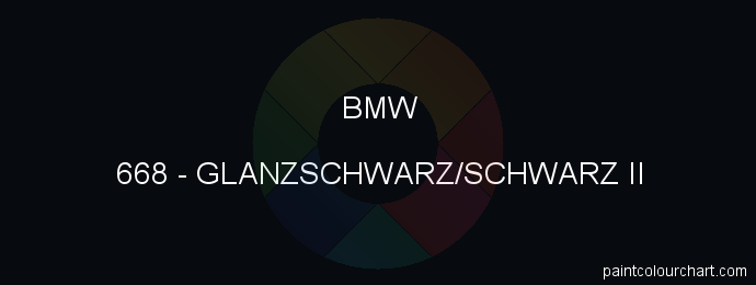 Bmw paint 668 Glanzschwarz/schwarz Ii