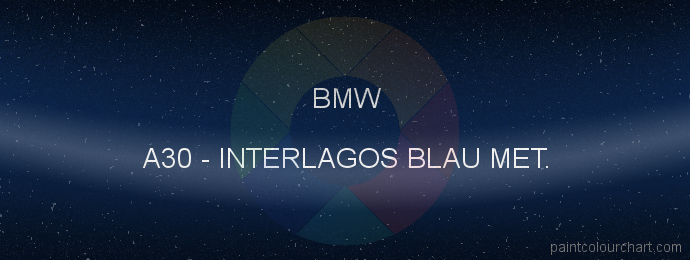 Bmw paint A30 Interlagos Blau Met.