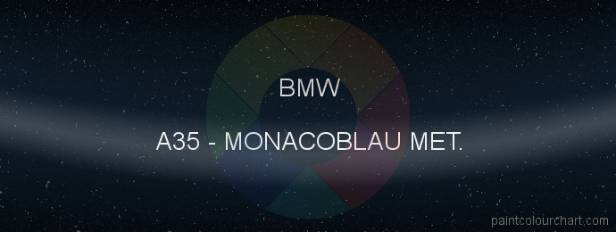 Bmw paint A35 Monacoblau Met.