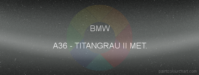 Bmw paint A36 Titangrau Ii Met.