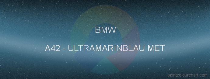 Bmw paint A42 Ultramarinblau Met.