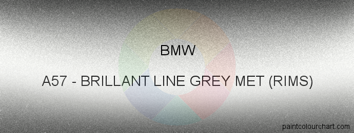 Bmw paint A57 Brillant Line Grey Met (rims)