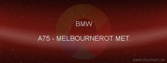 Bmw paint A75 Melbournerot Met.