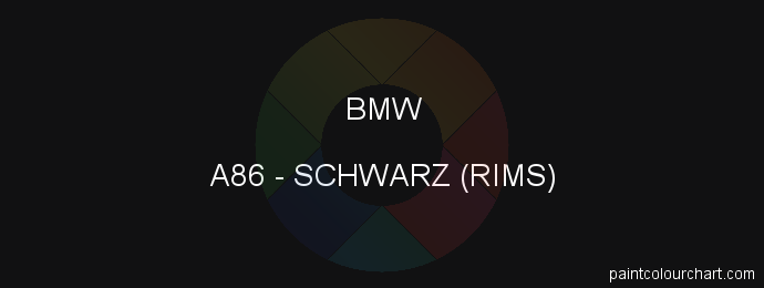 Bmw paint A86 Schwarz (rims)