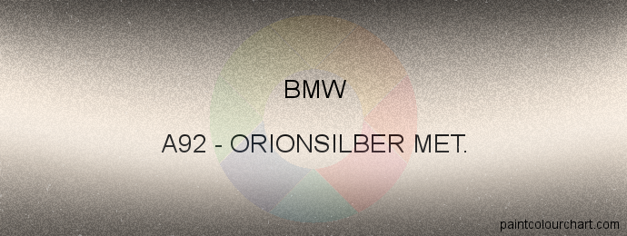 Bmw paint A92 Orionsilber Met.