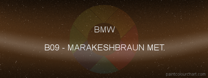 Bmw paint B09 Marakeshbraun Met.