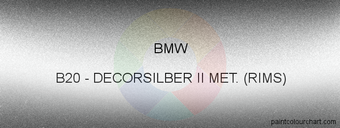 Bmw paint B20 Decorsilber Ii Met. (rims)