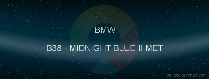 Bmw paint B38 Midnight Blue Ii Met.