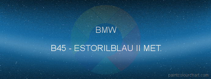 Bmw paint B45 Estorilblau Ii Met.