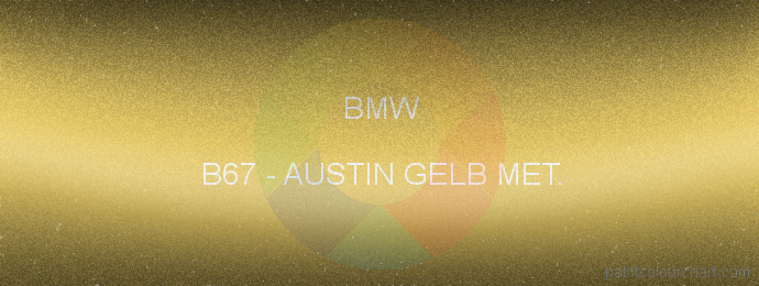 Bmw paint B67 Austin Gelb Met.