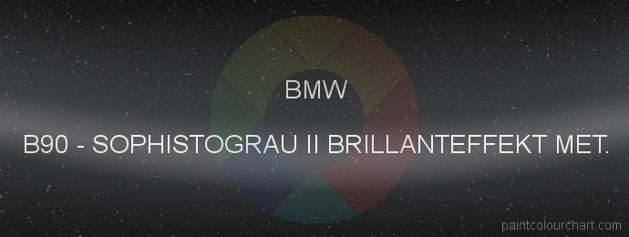 Bmw paint B90 Sophistograu Ii Brillanteffekt Met.