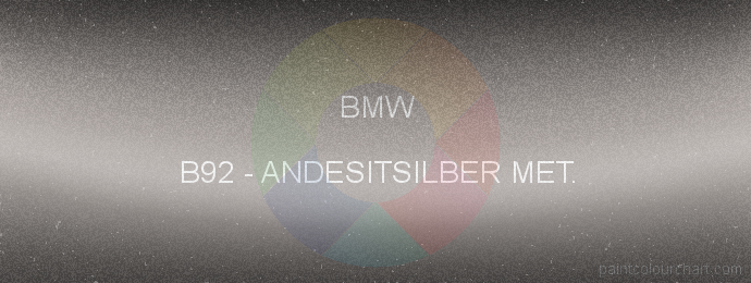 Bmw paint B92 Andesitsilber Met.