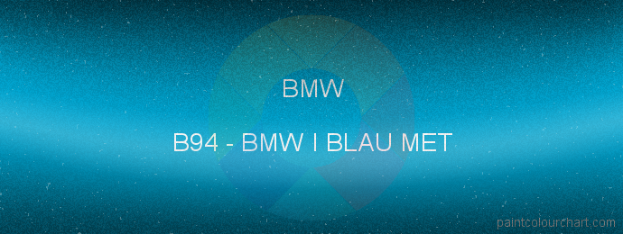 Bmw paint B94 Bmw I Blau Met