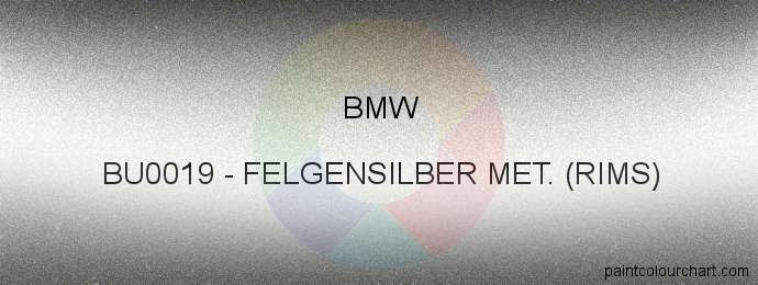 Bmw paint BU0019 Felgensilber Met. (rims)