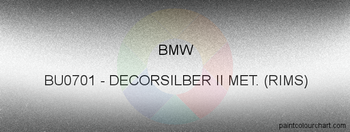 Bmw paint BU0701 Decorsilber Ii Met. (rims)