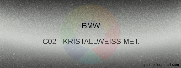 Bmw paint C02 Kristallweiss Met.