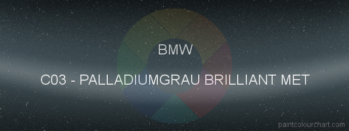 Bmw paint C03 Palladiumgrau Brilliant Met