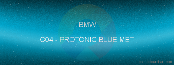 Bmw paint C04 Protonic Blue Met.