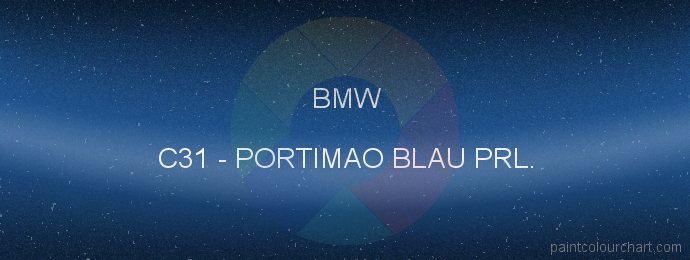 Bmw paint C31 Portimao Blau Prl.