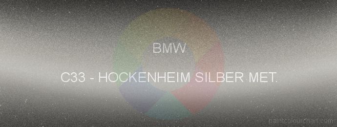 Bmw paint C33 Hockenheim Silber Met.
