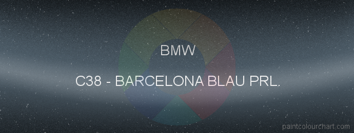 Bmw paint C38 Barcelona Blau Prl.
