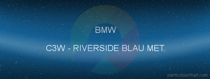 Bmw paint C3W Riverside Blau Met.
