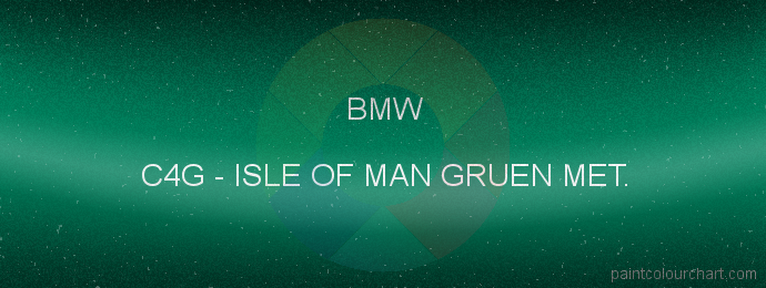 Bmw paint C4G Isle Of Man Gruen Met.