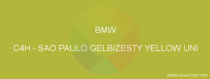 Bmw paint C4H Sao Paulo Gelb/zesty Yellow Uni