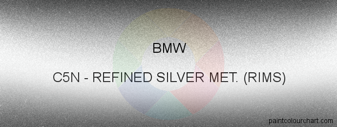 Bmw paint C5N Refined Silver Met. (rims)