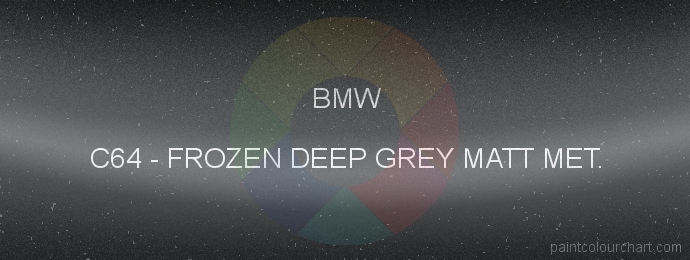 Bmw paint C64 Frozen Deep Grey Matt Met.