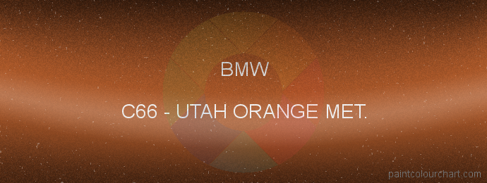 Bmw paint C66 Utah Orange Met.
