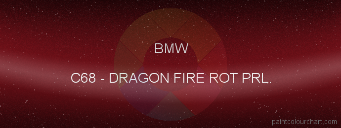 Bmw paint C68 Dragon Fire Rot Prl.
